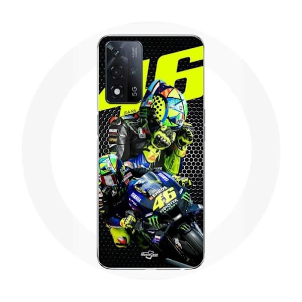 Coque - Maniacase - Oppo A93 5G - Valentino Rossi-logotyp - Silikon - Mjuk svart