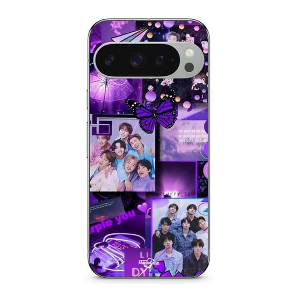 Cover til Google Pixel 9 Pro BTS KONCEPT VIOLET svart