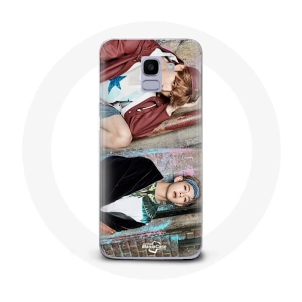 Coque pour Samsung Galaxy A8 2018 BTS Kim Taehyung Et Jungkook Taekook Teaser Not Today You Never Walk Alone