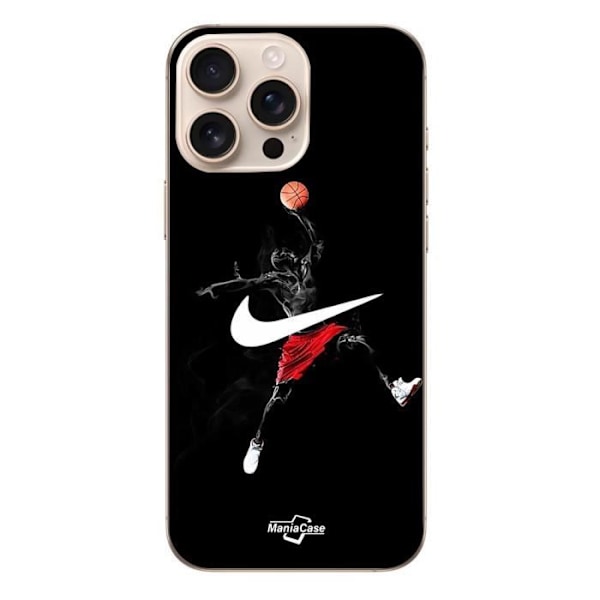 Coque - Nike - Iphone 16 Pro Max - Souple - Noir - Logo Jordan Svart