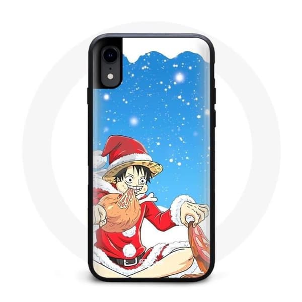 Cover til Iphone X - Maniacase - One Piece Luffy - Blød - Stødbeskyttelse - Sort