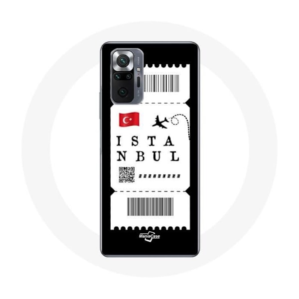 Coque för Xiaomi Redmi Note 10 Pro Flygbiljett Istanbul Turkiet