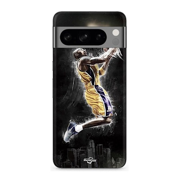Coque - MANIACASE - Google Pixel 8a Pro - Mjuk - Svart - Design Kobe Bryant Svart