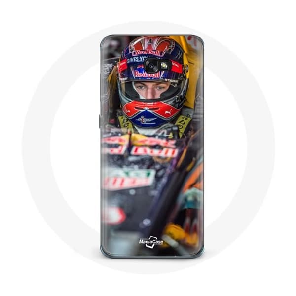 Coque - MANIACASE - Samsung Galaxy A5 2017 - Musta - Formula 1 - Max Verstappen