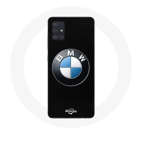 Cover til Samsung Galaxy A51 5G BMW Logo sort baggrund