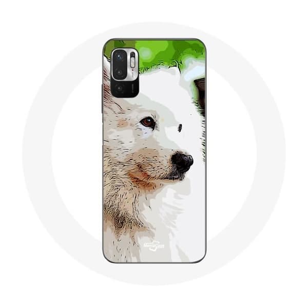Cover til Xiaomi Redmi Note 10T 5G Hvid Samoyed Hund