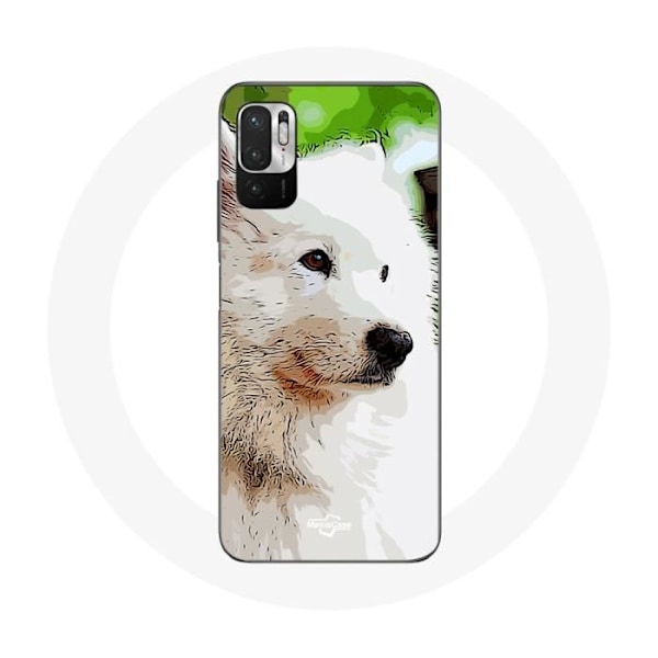 Skal för Xiaomi Redmi Note 10T 5G Vit Samojedhund