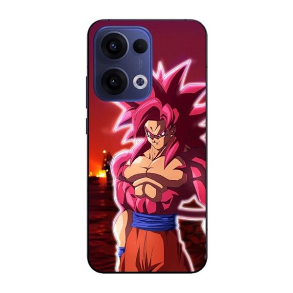 Telefonfodral - Maniacase - Oppo Reno 13 5G - Dragon Ball DAIMA GOKU SSJ4 - Silikon - Mjuk Svart