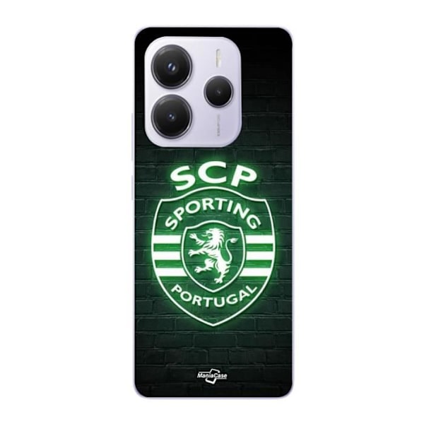Coque Xiaomi Redmi Note 14 5G SCP SPORTING PORTUGAL LUMINEUX FOND NOIR Maniacase