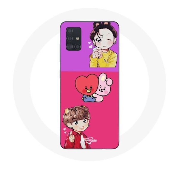 Coque för Samsung Galaxy A51 5G BTS TinyTAN Animation BT21 Affisch