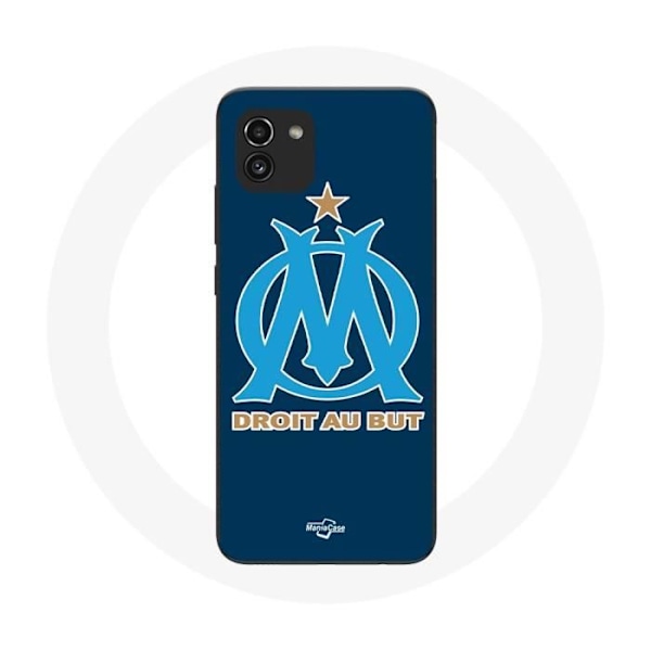 Coque - Maniacase - Samsung Galaxy A03 - Blått OM-logotyp - Stötresistent - Mjuk Blå