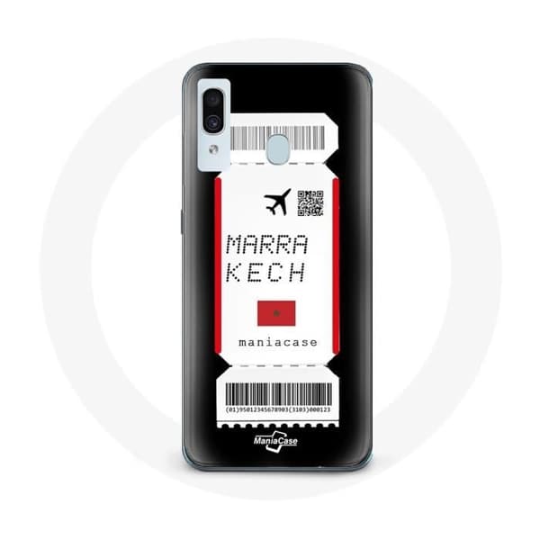 Cover til Samsung Galaxy A20e Flybillet Marrakech Marokko