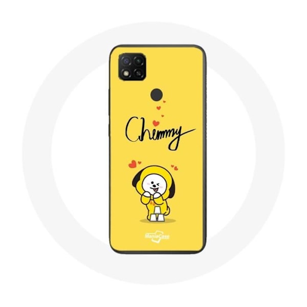 Coque för Xiaomi Redmi 9C BTS Bangtan Boys BT21 Chimmy Jimin Gul Bakgrund