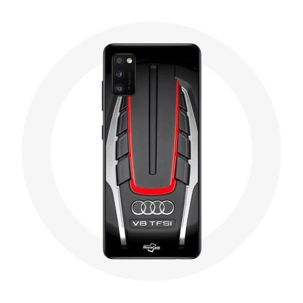 Coque pour Oppo A16 Audi S8 Logo rouge