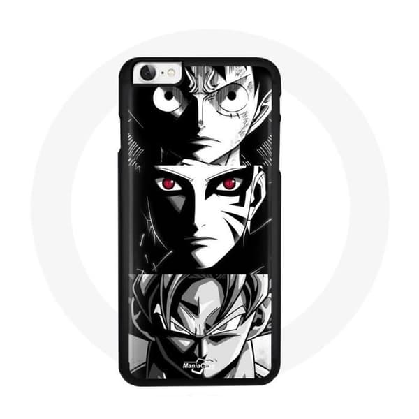 Coque - Maniacase - Iphone 6 - Sort - Anime - HD Beskyttelse svart