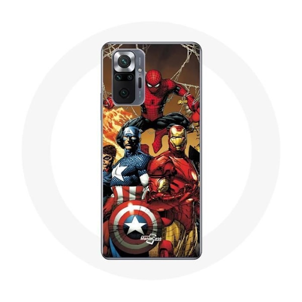 Coque för Xiaomi Redmi Note 10 Pro Avengers invaders Gamla soldater