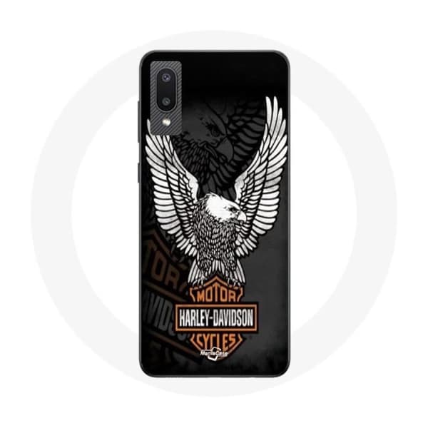 Samsung Galaxy A02 Harley Davidson -kotelo, kotka-logo