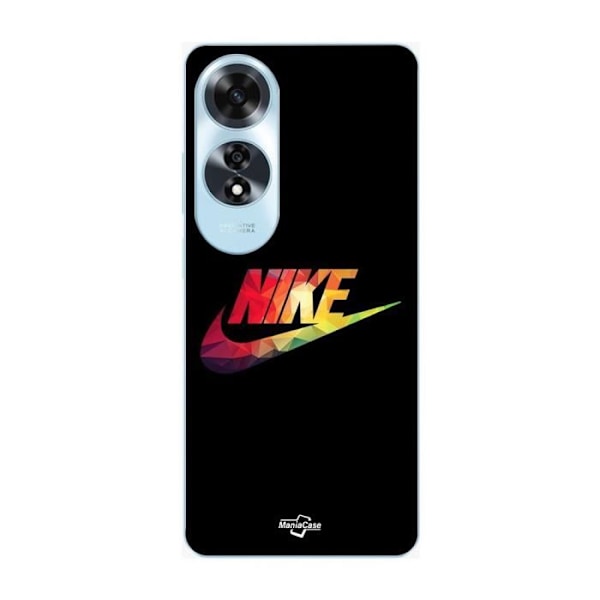 Coque för Oppo A60 nike logotyp färgglad framsida svart Maniacase