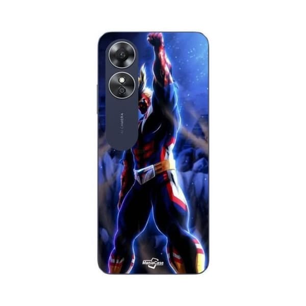 Coque - Maniacase - Oppo A17 - My Hero Academia - Blød - Sort