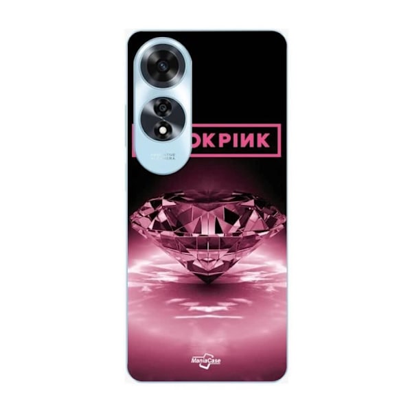 Coque för Oppo A60 blackpink diamant svart och rosa Maniacase