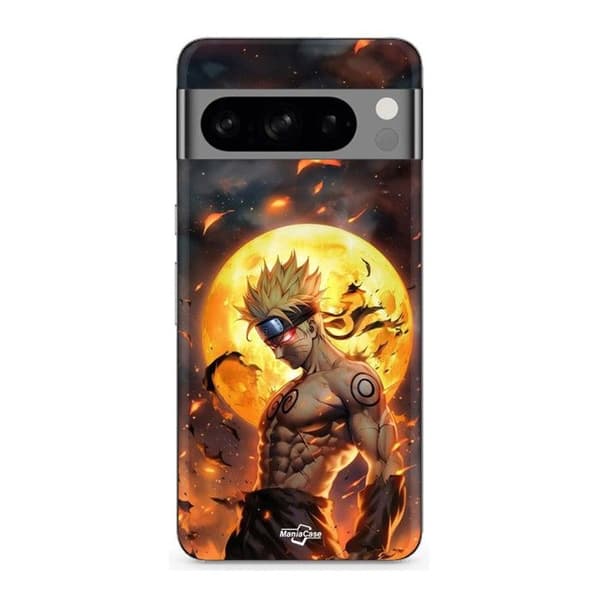 Cover til Google Pixel 8 Pro mørk naruto måne 3D svart