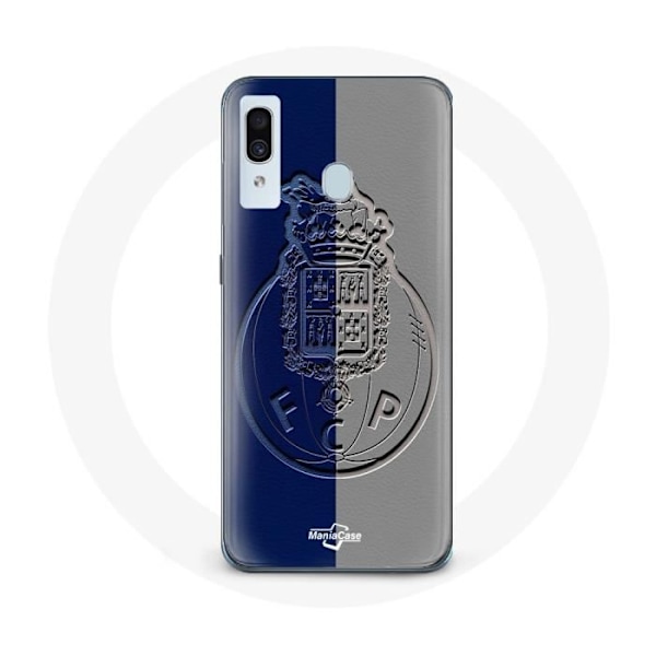 Coque - Maniacase - Samsung Galaxy A30 - Mjuk - Skydd - Porto gond blå och grå Svart