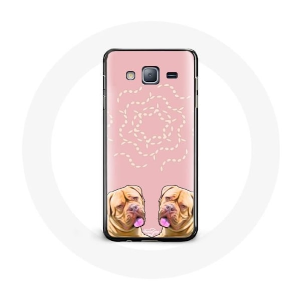 Skyddsfodral för Samsung Galaxy A3 Dogue de Bordeaux symmetrisk bild