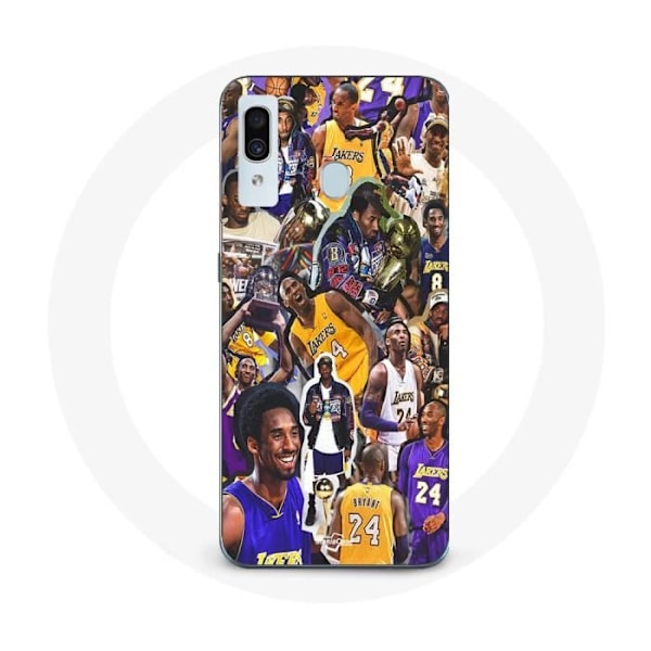 Coque Maniacase för Samsung Galaxy A40 kobe bryant alla generationer mästare NBA