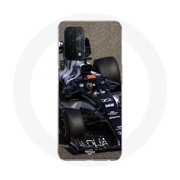 Coque för Oppo A54 5G Formel 1 Yuki Tsunoda F1-förare Blå