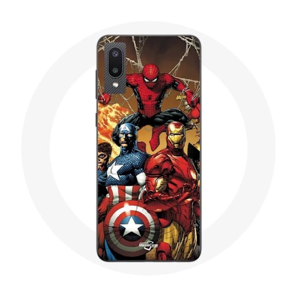 Coque för Samsung Galaxy A02 Avengers invaders Ankor soldater