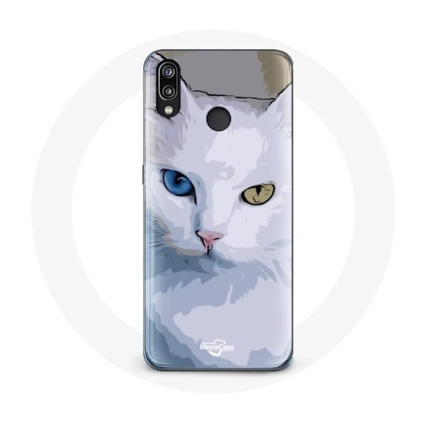 Skydd för Huawei P20 Lite Turkisk med katt blått öga och gult öga