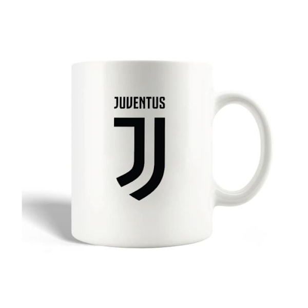 Mugg i keramik Juventus-logotyp svart fotbollsklubb