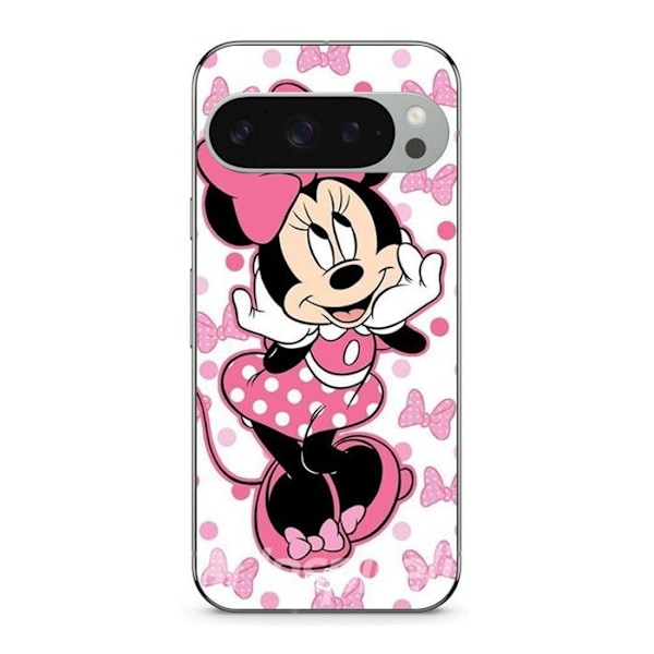 Coque - MANIACASE - Google Pixel 9 Pro - Minnie Mouse - Silikon - Mjuk Svart