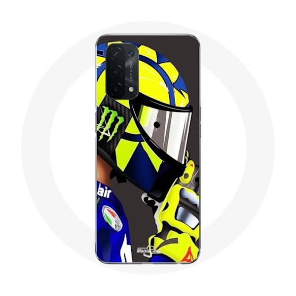 Coque - Maniacase - Oppo A74 5G - Valentino Rossi - Flexibel - Svart