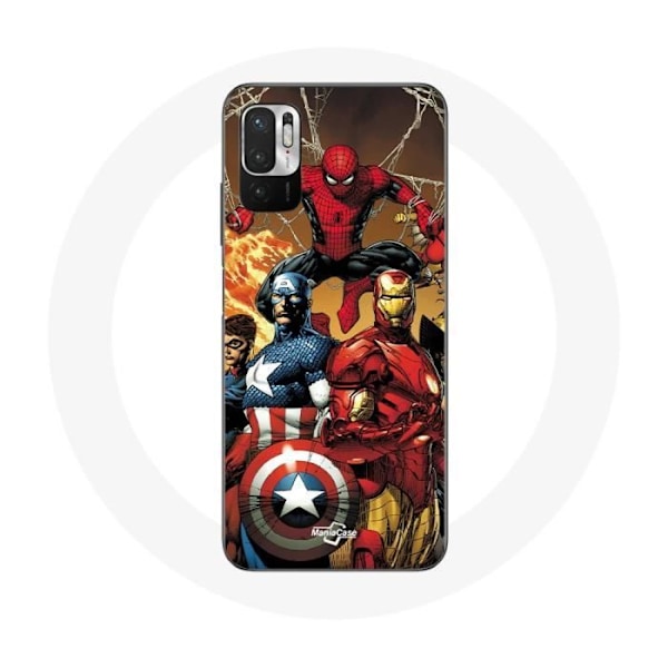 Skyddsfodral för Xiaomi Redmi Note 10 5G Avengers invaders gamla soldater