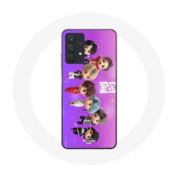Coque för Samsung Galaxy A32 5G BTS TinyTAN Animation Affisch RM Jin Suga J-Hope Jimin Jungkook Och V Mic Drop Dans
