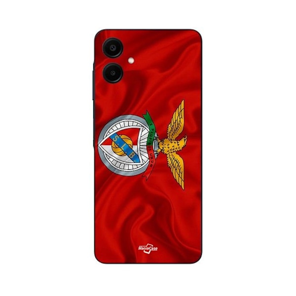 Coque för Samsung Galaxy A06 SLB BENFICA RÖD Bakgrund Maniacase Svart
