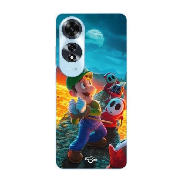 Coque - Maniacase - Oppo A60 - Super Mario Bros - Blød - Sort