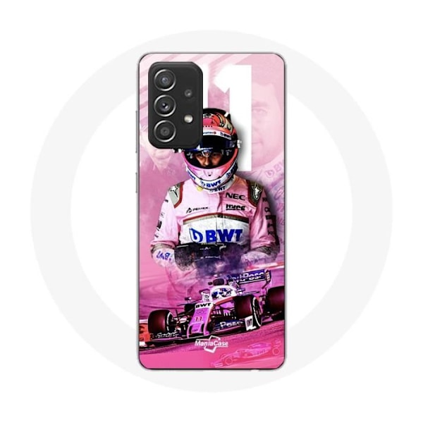 Coque för Samsung Galaxy A52 Formel 1 Sergio Pérez F1-förare Rosa
