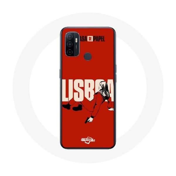 Coque Oppo A53 La casa de papel Lisboa mönster
