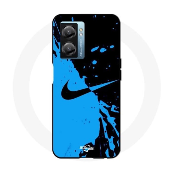Coque Oppo A77 5G nike logotyp Färg svart och blå