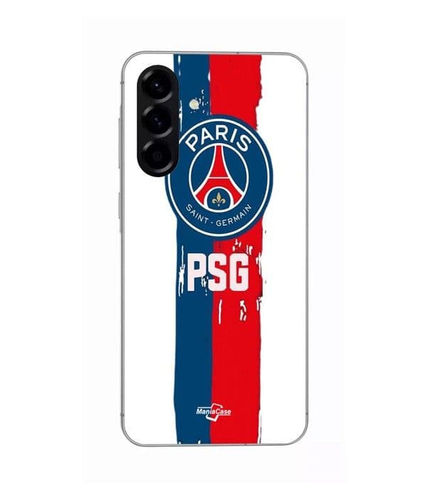 Coque - Maniacase - Samsung Galaxy A26 - Silikone - Sort - Logo Paris Saint Germain Svart