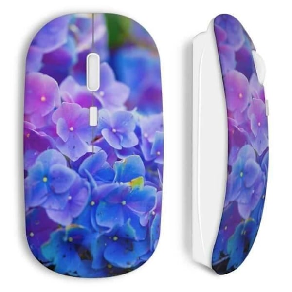Trådlös Mus Blå Blommor