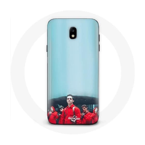 Coque - La casa de papel - Samsung Galaxy J3 2017 - Blød - Beskyttelse - Blå Blå