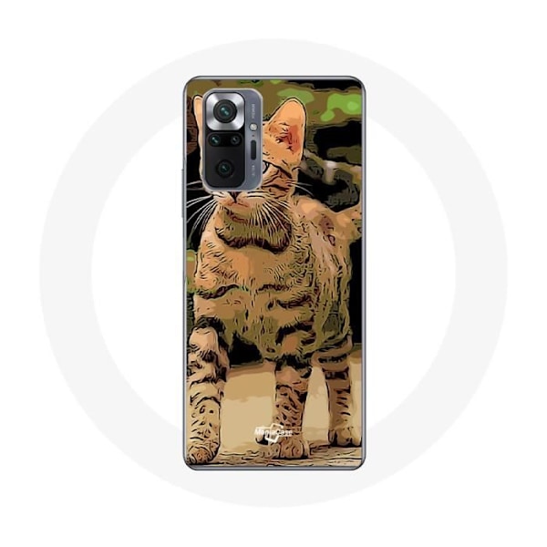 Coque för Xiaomi Redmi Note 10 Pro Bengal katt ras tecknad film