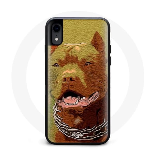 iPhone XR Cover - MANIACASE - Pitbull - Blød - Sort - Unisex