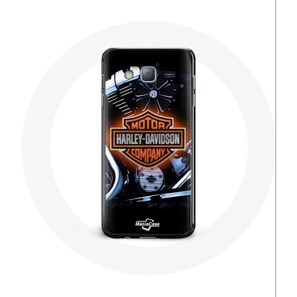 Coque - Harley Davidson - Samsung Galaxy J3 - Rigide - Svart - Logotyp för biltillverkare