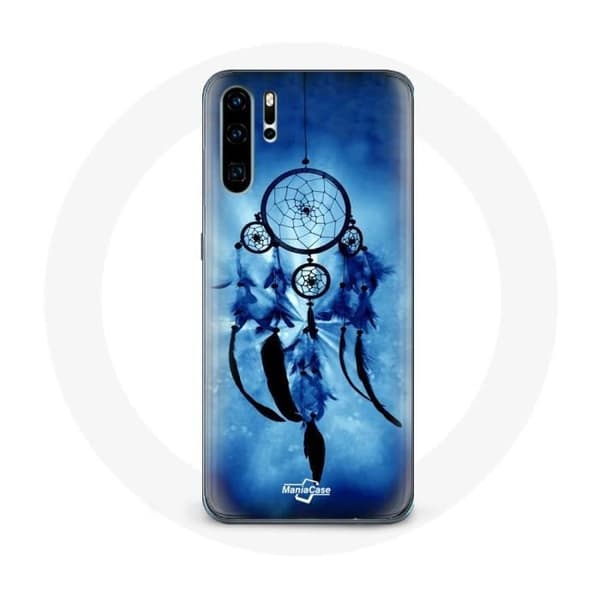 Cover til Huawei P30 Pro - MANIACASE - Drømmefanger - Blød - Beskyttelse - Blå Blå