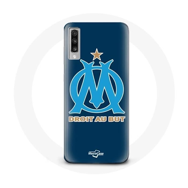 Coque - Maniacase - Samsung Galaxy A50 - OM-logga blå - Mjuk - Plastsilikon Svart