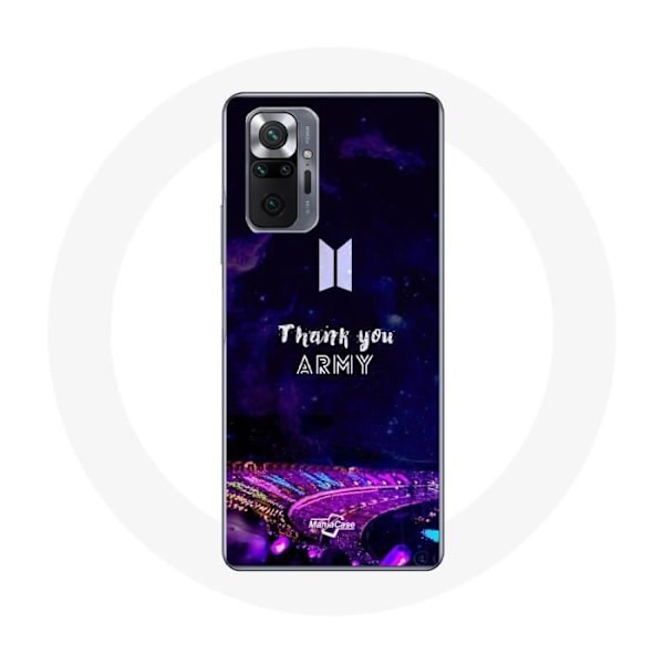 Coque för Xiaomi Redmi Note 10 Pro Bangtan Sonyeondan Concert BTS Army Bomb Lightstick